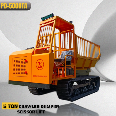 5000kg Crawler Dumper Mpitatitra Terrain rehetra